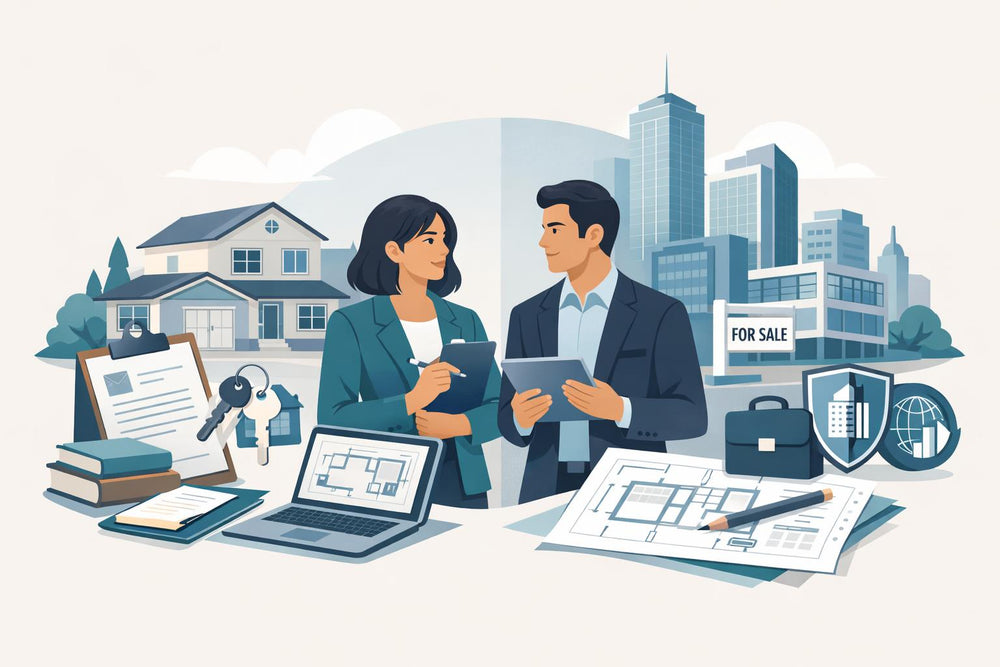 California Real Estate Agent: Working in Commercial vs. Residential - License Differences and Requirements (2026)