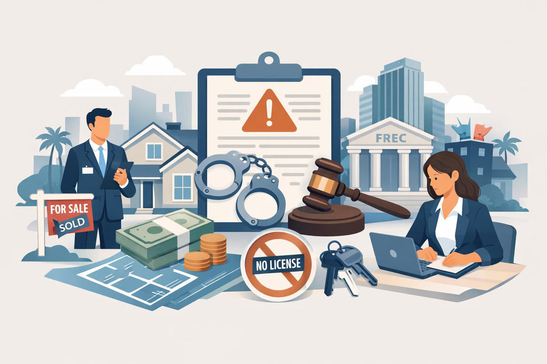 Florida Real Estate License: Practicing Without a License Penalties and Violations (2026)