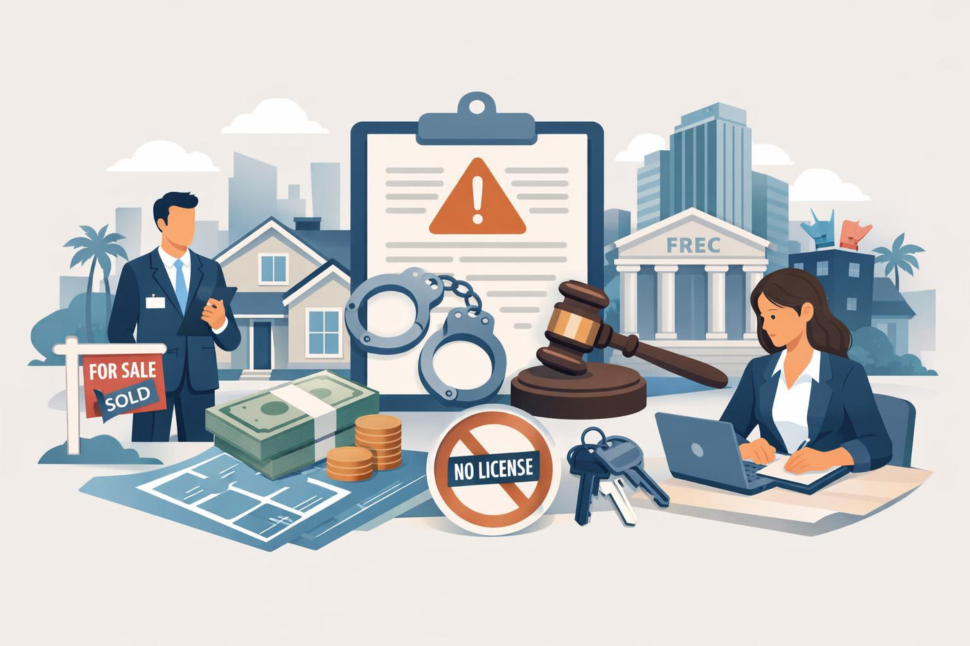 Florida Real Estate License: Practicing Without a License Penalties and Violations (2026)