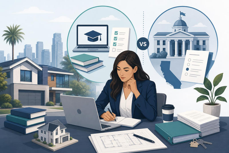 California Real Estate Agent: Pre-Licensing Course Final Exam vs. State Exam - Key Differences (2026)
