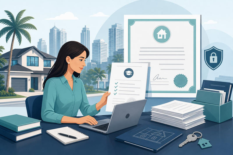 Florida Real Estate License: Course Completion Certificate Replacement and Transcript Request (2026)