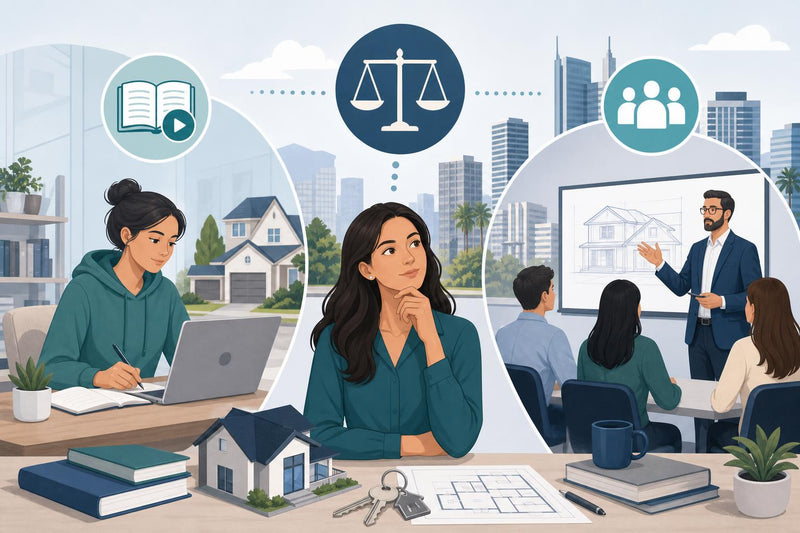 California Real Estate Agent: Pre-Licensing Course Self-Study vs. Instructor-Led - Which Format Should You Choose? (2026)