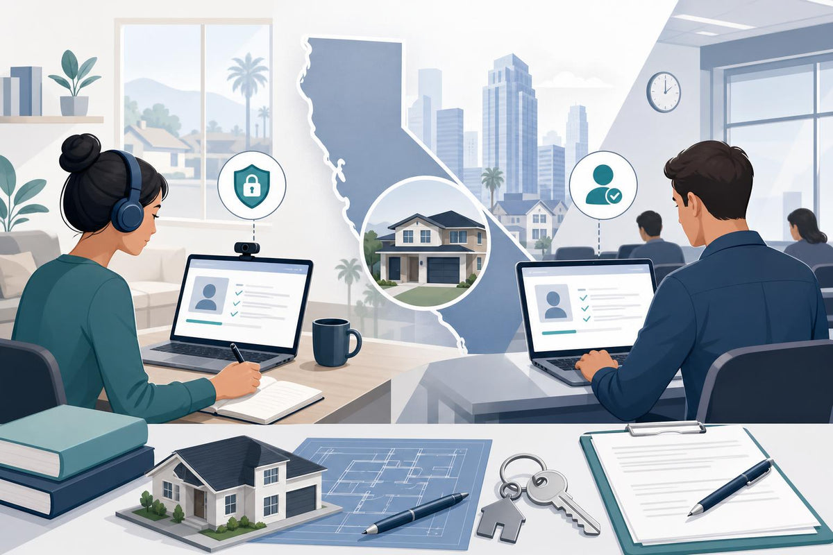 California Real Estate Agent: Pre-Licensing Course Proctored Exam Requirements - Remote vs. In-Person Testing (2026)