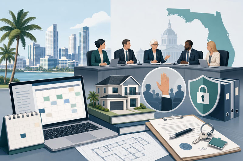 Florida Real Estate License: FREC Meeting Schedule, Public Access, and Rulemaking Process (2026)
